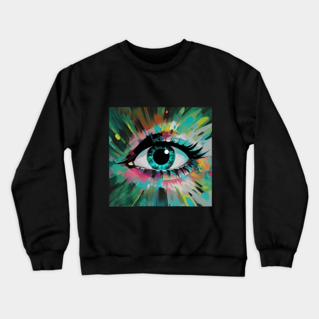 Eye See Crewneck Sweatshirt by PsilocyBram